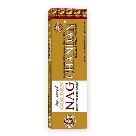 Incenso Indiano Golden Nag Dhoop Sticks - Chandan