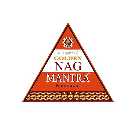 Incenso Cone Cascata Golden Nag Cx Triangular - Mantra