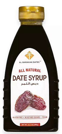 Mel de Tâmaras Adoçante Natural Mel Vegano 400g - Al Barakah Dates