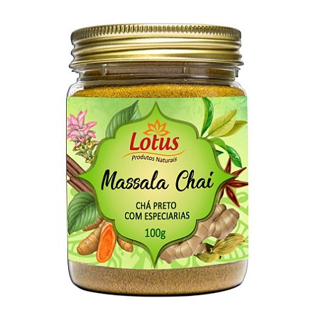 Massala Chai 100g - Especiarias com  Chá Preto (Camellia Sinensis)
