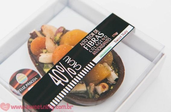 Cacau 40% com fibras, colágeno e oleaginosas – (1 parte de ovo) - 500g