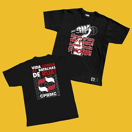 Collab CPBMC x Camisetas Vandal – Batalha de Rua não é Crime