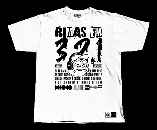 Collab CPBMC x Camisetas Vandal - Rimas em 3, 2, 1
