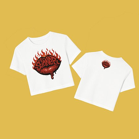 Cropped Sinner Fire Kiss