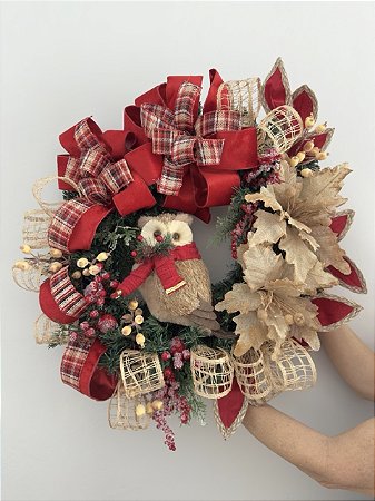 Guirlanda Natal Coruja