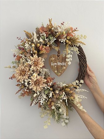 Guirlanda Floral Bem-Vindos