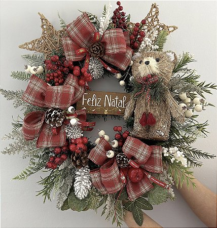 Guirlanda Urso Noel