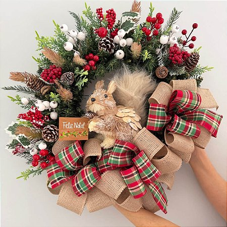 Guirlanda Esquilo Natal