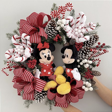 Guirlanda Mickey e Minnie Natal