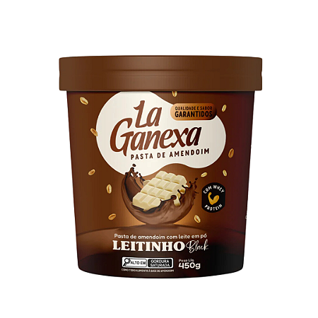 Pasta de Amendoim Leitinho Black 450g - La Ganexa