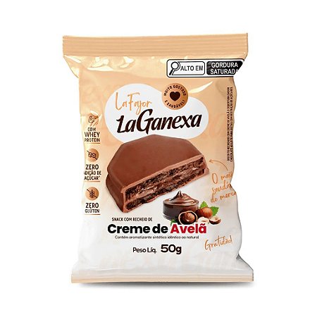 Alfajor Creme de Avelã 50g - La Ganexa