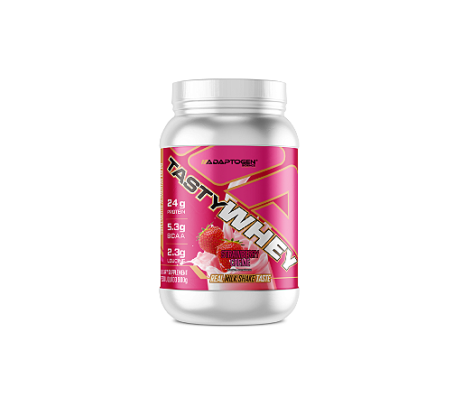 Tasty Whey 3W Morango 900g - Adaptogen