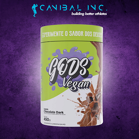 Gods Whey Vegan Dark Chocolate 450g - Canibal - Live Well Store