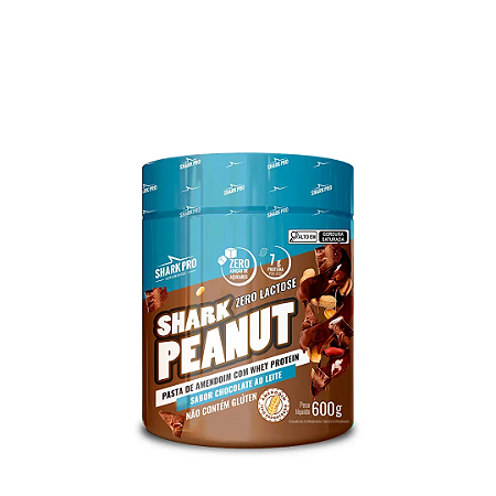 Pasta de Amendoim sabor Chocolate ao Leite 600g - Shark Pro