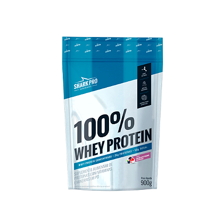 100% Whey Protein Refil Frutas Vermelhas 900g - Shark Pro