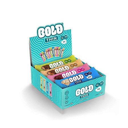 Bold Thin Barra Proteína 40g Cx Mista 12 Und - Bold Bar