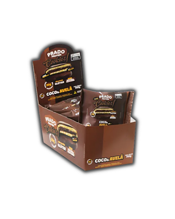 Cookie Coco c/ Creme de Avelã c/ 10unid de 70g - Prado Protein