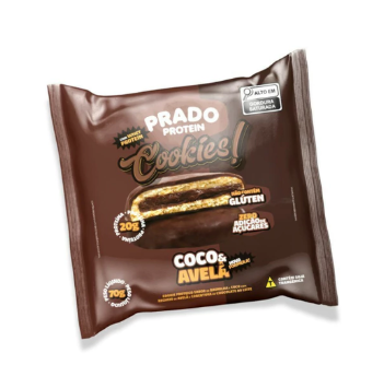 Cookie Coco c/ Creme de Avelã 70g - Prado Protein