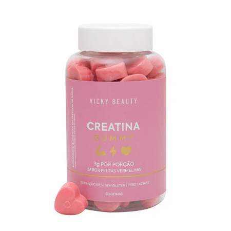 Creatina Gummy Frutas Vermelhas 60gms - Vicky Beauty
