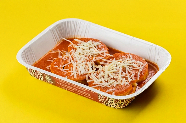 Rondelli de presunto e queijo com molho ao sugo com tomates frescos 400 gr