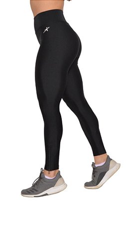 legging preta com ziper
