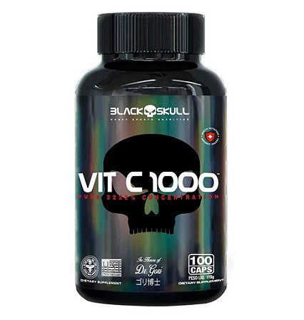 Vitamina C - 100 Caps - Black Skull