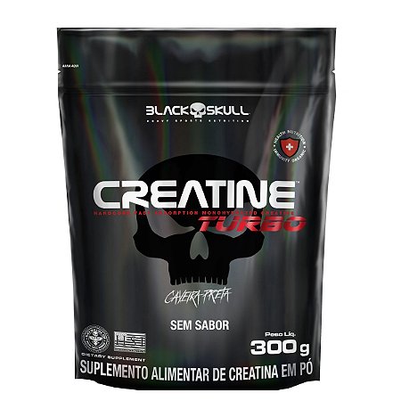 Creatine Turbo - Refil - 300g - Black Skull