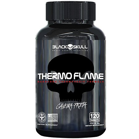 Termogênico Thermo Flame - 120 Tabletes - Black Skull