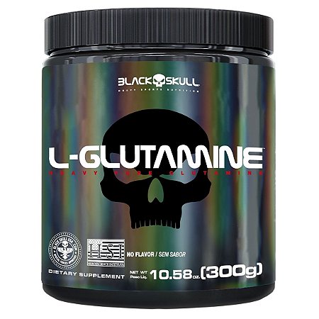 Glutamine - Glutamina - 300g - Black Skull