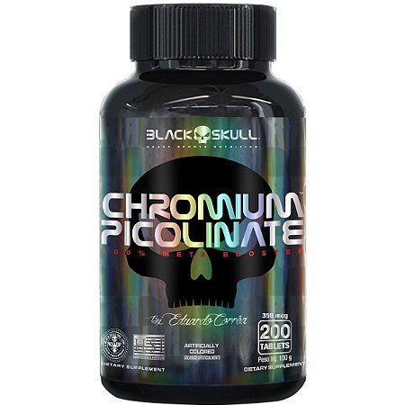 Chromium  Picolinate - 200 Tabletes - Black Skull