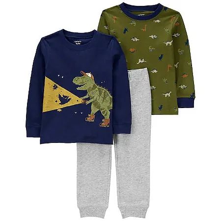 CONJUNTO 3 PE AS CARTER S DINO
