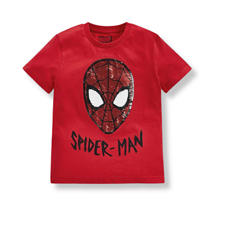 T-SHIRT HOMEM ARANHA NEXT - 2 EM 1 LANTEJOULA INVERTIDA