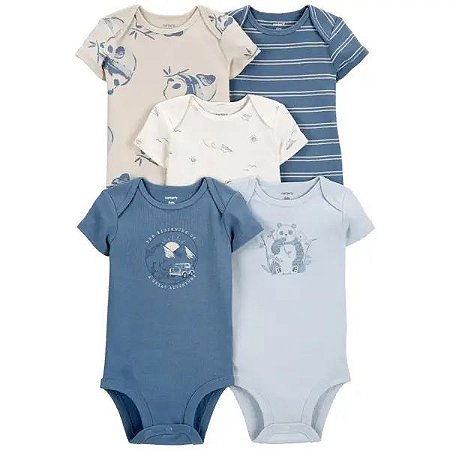KIT BODY 5 PEÇAS CARTER´S - USRO PANDA