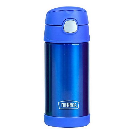 Garrafa Thermos Azul Lisa - 355ml