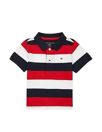CAMISETA POLO BABY TOMMY HILFIGER - LISTRA 3 CORES