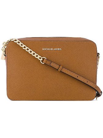 BOLSA MICHAEL KORS JET SET TRANSVERSAL MARROM