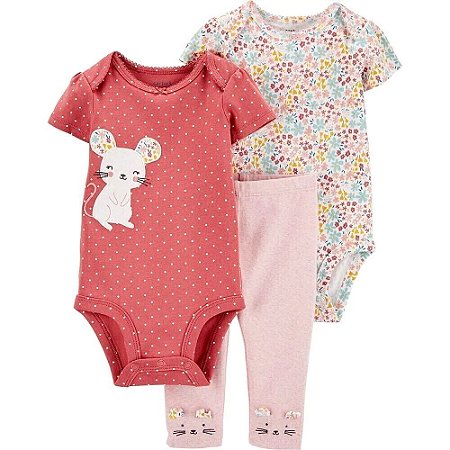 CONJUNTO TRES PEÇAS CARTER´S RATINHA