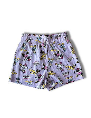 SHORT TURMA  MINNIE LILAS PRIMARK