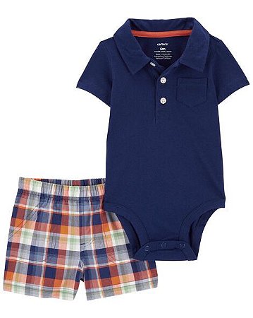 CONJUNTO VERÃO 2 PEÇAS CARTER´S BODY GOLA POLO