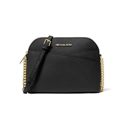 BOLSA MICHAEL KORS TRANSVERSAL JET SET PEQUENA DE COURO PRETA