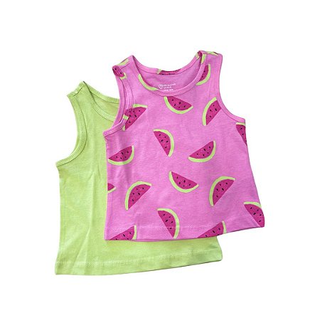 KIT REGATA DUAS PEÇAS PRIMARK MELANCIA MENINA