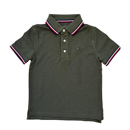 CAMISA POLO TOMMY HILFIGER VERDE FOLHA