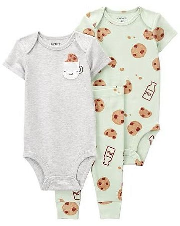 CONJUNTO 3 PEÇAS COKKIES MILK
