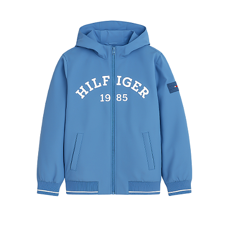 JAQUETA TOMMY HILFIGER JUVENIL AZUL - CORTA VENTO