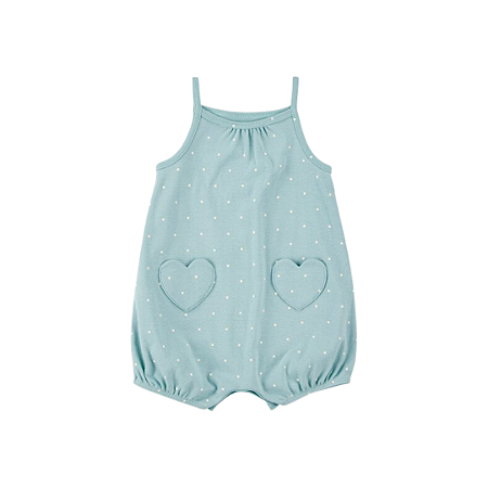 ROMPER CARTERS CORAÇÃO POÁ MENINA