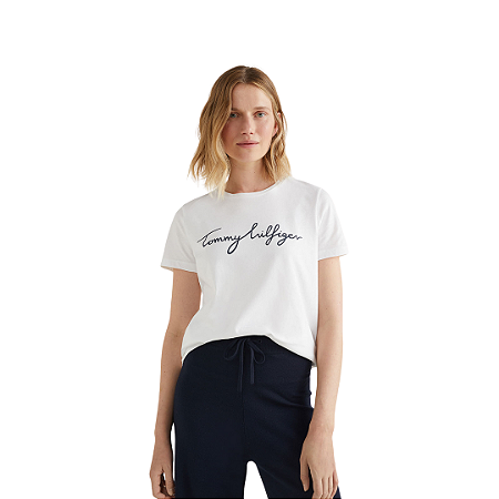 CAMISETA FEMININA TOMMY HILFIGER CLASSICA