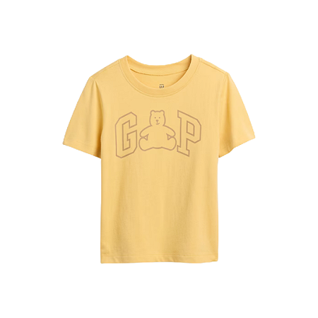 CAMISETA GAP INFANTIL AMARELO