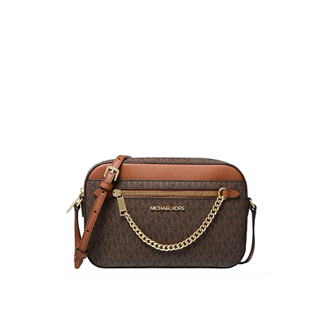 BOLSA JET SET MONOGRAMA MICHAEL KORS MARRON