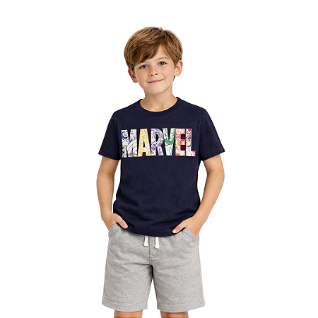 CAMISETA GAP INFANTIL MARVEL MARINHO