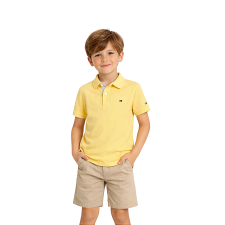 CAMISA POLO TOMMY AMARELA